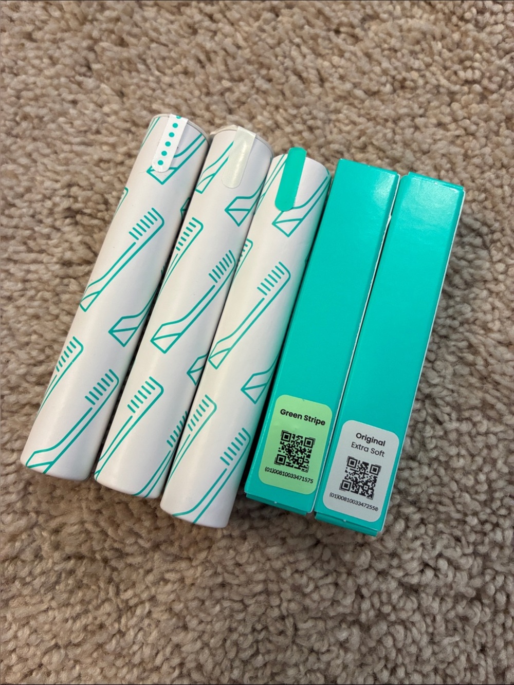 Assortment of Quip Electric Toothbrush Heads (5)